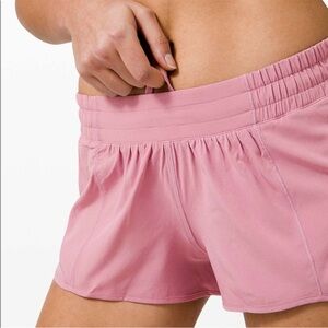 Lululemon Pink Hotty Hot Shorts 2.5"